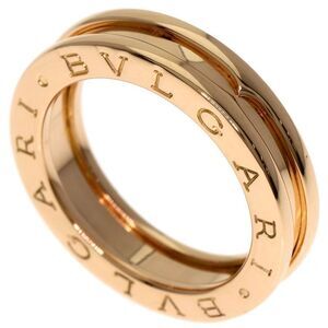 Bvlgari B-zero1 1 Band #50 Ring 18K Pink Gold Women's